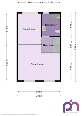 Floorplan - Akelei 28, 3247 DD Dirksland